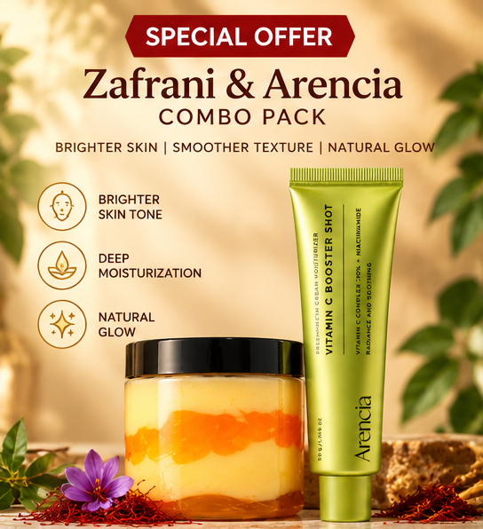 Zafrani Cream & Arencia Vitamin C Booster Shot Combo Pack – Skincare Duo