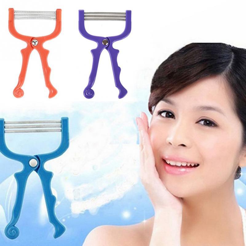 Face Hair Remover Epilator – Handheld Spring Face EpiRoller Spring for Facial Hair Removal (Random Color)