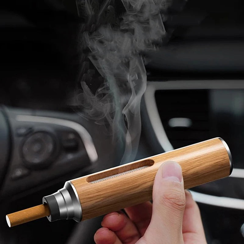 Dust Free Cigarette Ash Protector Holder Enclosed Ashtray