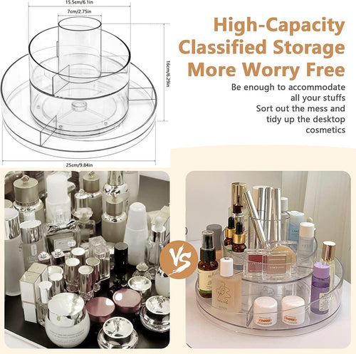 360° Rotating Makeup Storage Organizer