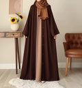 Chocolaty Abaya With Inner & Stoller - China Georgette