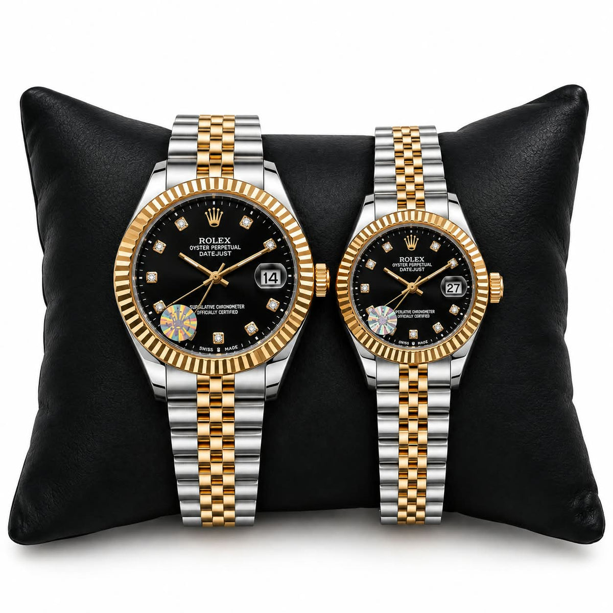 Luxury Rolex Inspired Jubilee Watch Set - Pink Rs 4,149