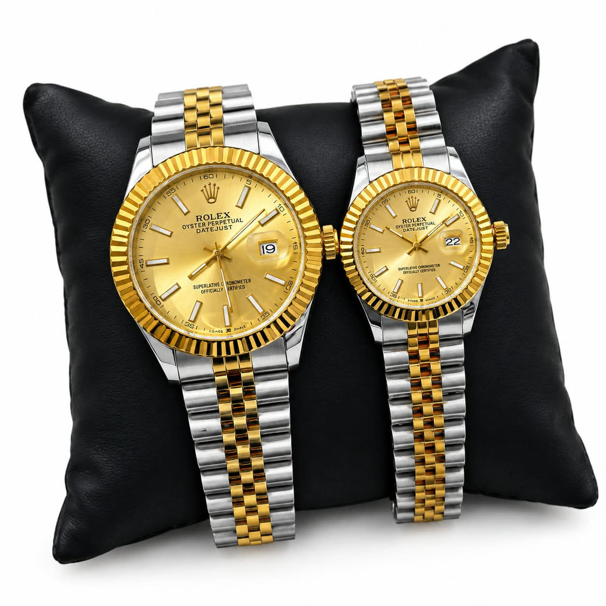 Luxury Rolex Inspired Jubilee Watch Set - Pink Rs 4,149