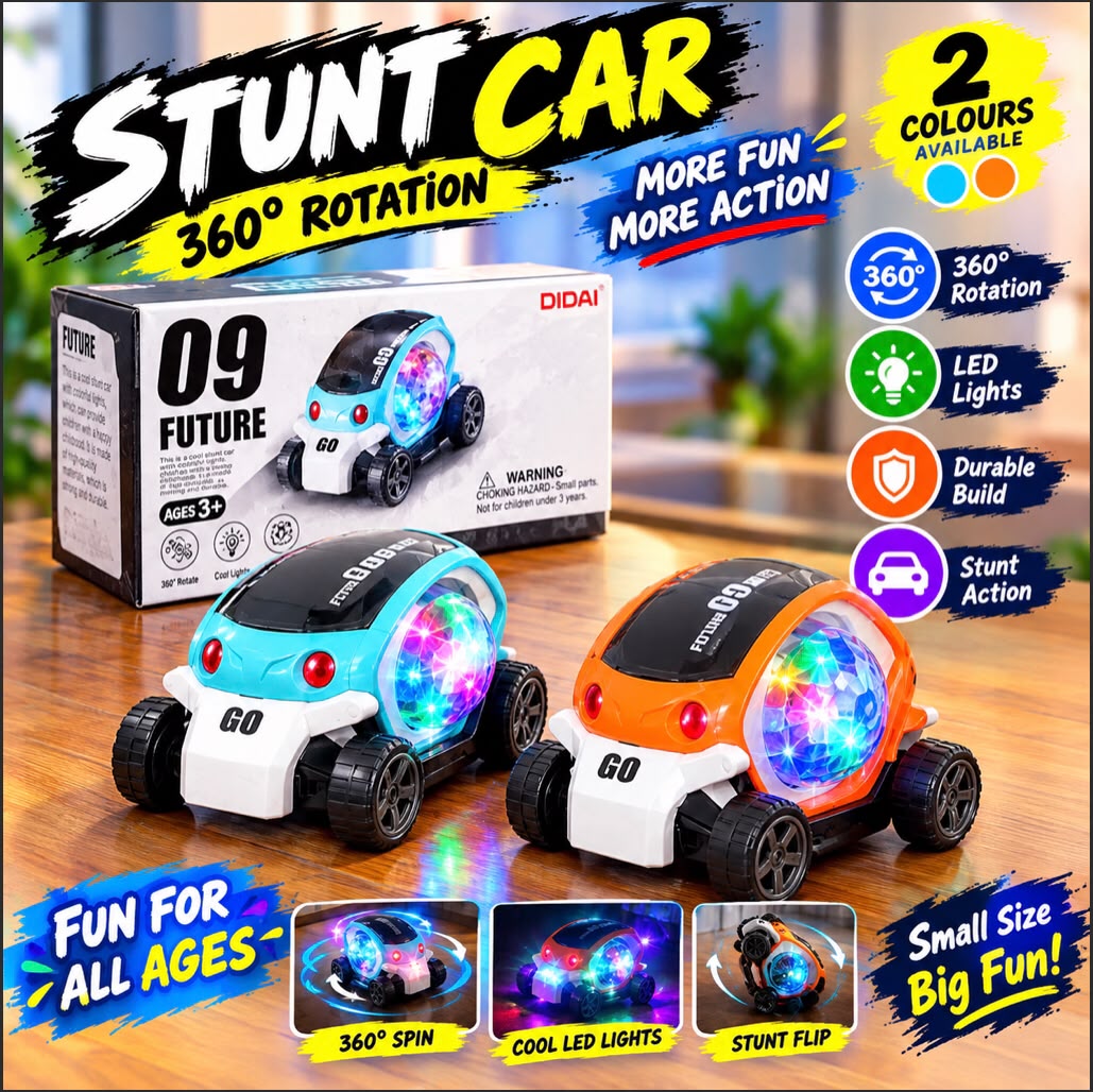 Future 09 Light-Up Concept Car Toy – Futuristic Transparent Dome Car for Kids - Random Color